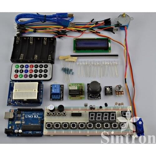 [Sintron] Master Kit + UNO R3 Board + PDF Files For Arduino AVR learner