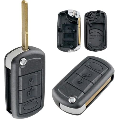 3 Buttons Car Key Fob Case Shell Replacement Fit for LAND ROVER Range Rover
