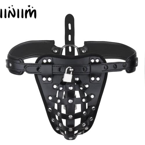 Hot Lingerie Men Sex Crotchless Micro Thong Sissy Bandage G-string Briefs Jockstrap Underwear with Lock Erotic Restraint Clothes