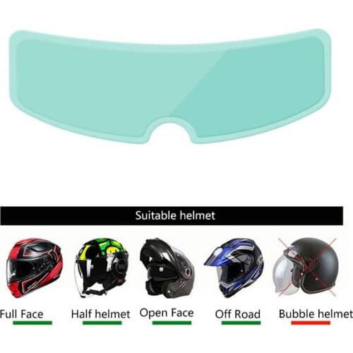 Universal Motorcycle Helmet Anti fog Patch Visor Lens Helmet Len Protective Film