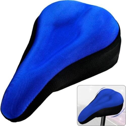 Bicycle Accessories Mountain Bike Cycling Thickened Comfort Ultra Soft Silicone 3D Gel Pad Cushion Cover Bicycle Saddle Seat