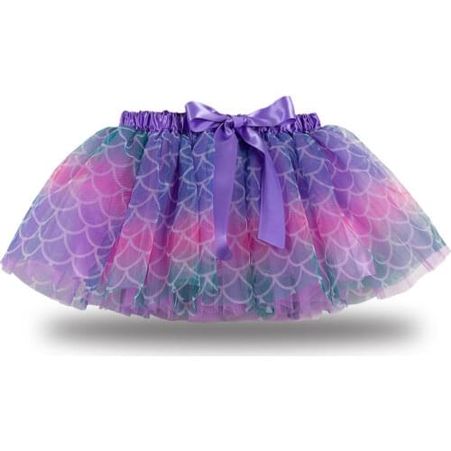 Girls Tutu Skirt Kids Ballet Princess Pettiskirt fluffy tulle Skirts Lovely Ball Gown Children Gradiet Clothing Baby Clothes