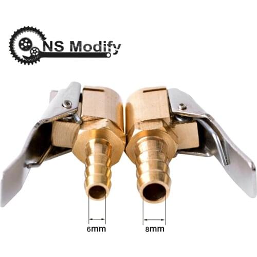 NS Modify 1pcs Auto Air Pump Chuck Clip Car Truck Tyre Tire Inflator Valve Connector Car 6mm 8mm Clamp Tire Repair Tools