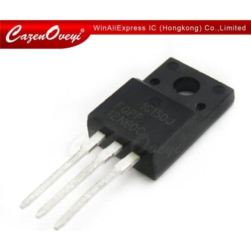 10pcs/lot FQPF12N60C TO-220F 12N60C 12N60 TO220 FQPF12N60 TO-220 new MOS FET transistor In Stock