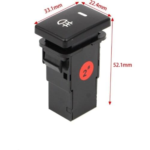DC12V Rear Fog light Push Switch 4 Wire Button for toyota Camry Corolla