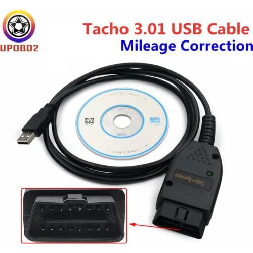 2020 VAG Tacho 3.01 USB Diagnostic Interface For Opel IMMO Airbag Scan Tool VAG OBD2 Scanner EEPRO IMMO PIN Mileage Correction