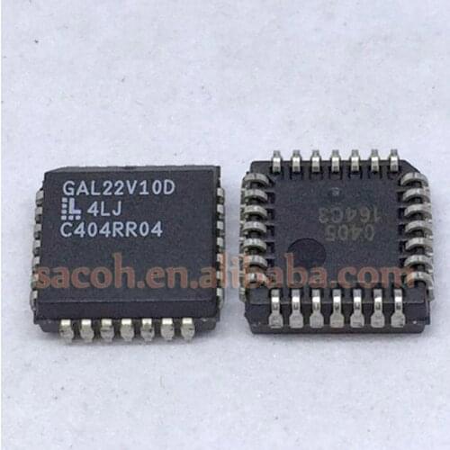 5PCS/lot New OriginaI GAL22V10D-4LJ GAL22V10D-4LJN GAL22V10D-4 or GAL22V10D-5LJ GAL22V10D-5LJN PLCC-28 PLD Generic Array Logic