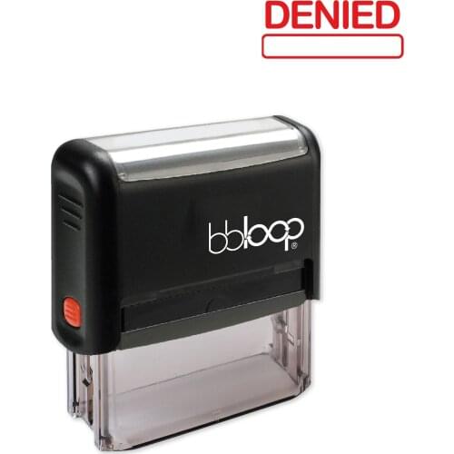 Bbloop Denied w/block Style Font and Design Self-Ink