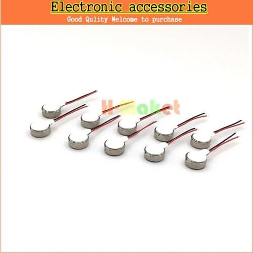 Free shipping 10pcs/lot NEW Model 1034 Voltage 3V Coin Vibration Micro Motor Flat ToyCell Phone Pager Motor 10mmx3.4mm diameter