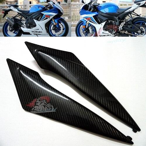 Motorcycle Tank Side Cover Panels Fairing Gas Seat Cover Trim Fairing Fiber For SUZUKI gsxr600 gsxr750 2011 2012 2013 2014 2015