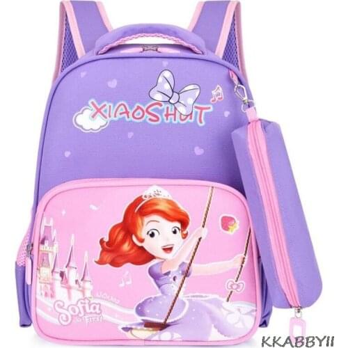 Disneys New Spiderman Schoolbag Kindergarten Childrens Backpack Baby Cute Cartoon Boys Girls Sofia Backpack