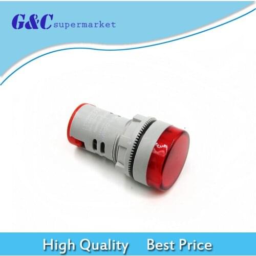 DIY 22MM Digital AC Voltmeter 60-500V Red Voltage Meter Gauge AD16-22DSV Digital Display Indicator Lamp diy electronics