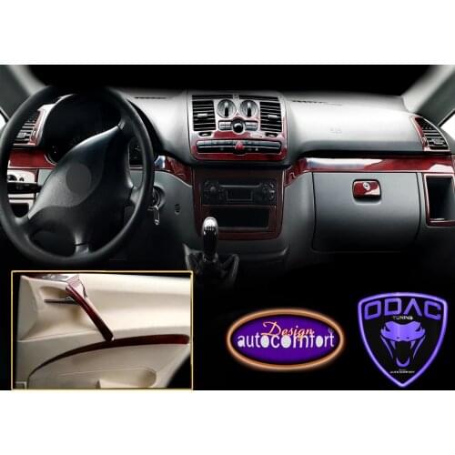 For Mercedes Vito 2004-2013 W639 Dashboard Kit, ODAC, Interior Stickers, Coating, Cover, Vehicle, Car Accessories, Torpedo, Trim