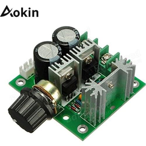 DC Motor Speed 12V 24V 30V 40V 13KHZ Auto PWM DC Regulator Governor Speed Controller Switch 10A 50V 1000uF