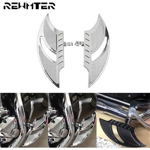 Motorcycle Chrome Foot Pegs Rear Passenger Floorboard For Harley Sportster XL 883 1200 Touring Electra Glide Road King Dyna