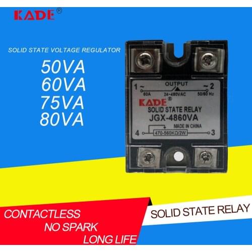 Jgx / ssr-50va / 60VA / 75VA / 80va solid state voltage regulator voltage potentiometer solid state relay plastic dust cover