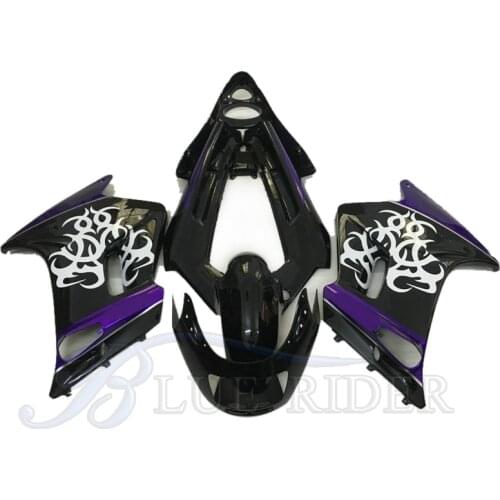 Custom Bodywork fairings Kit Fit for KAWASAKI ZZR250 1990-2007 ZZR 250 90-07 ABS plastic sports motorcycle fairing black purple