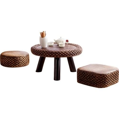 Minimalist rattan tatami coffee table comfortable breathable small desk all-match home tablo