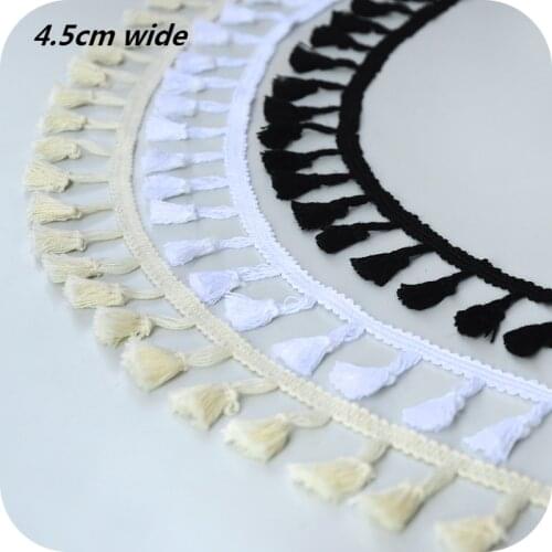 Multi-purpose Cotton Broom Fringed Lace DIY Ethnic Style Home Textile Curtain Tablecloth Table Mat Cover Cloth Trim Accessories