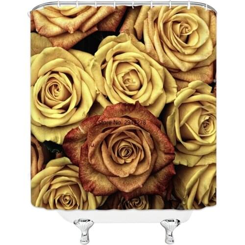 Fashion Design Girls Beautiful Figure Yellow Coat Pattern Hanging Shower Curtain Waterproof Mildew Polyester Fabric Home Bathro