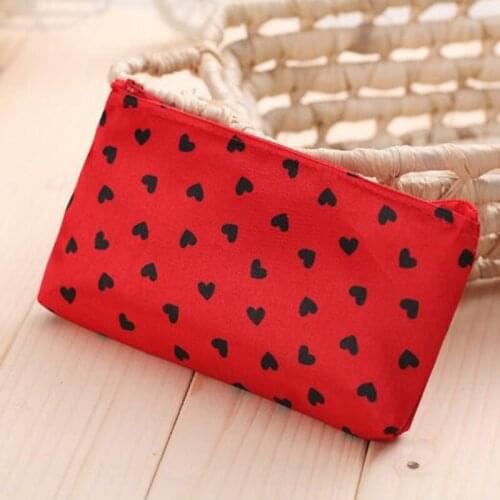 Woman Mini Cosmetic Make Up Bag Heart Shaped Makeup Case Multi-Function Storage Bags Travel Toiletry Bag Wash Kits