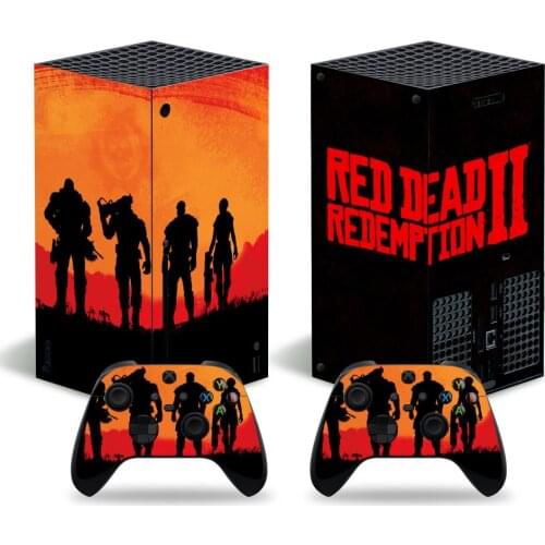 Red Dead Style Skin Sticker Decal Cover for Xbox Series X Console and 2 Controllers Xbox Series X Skin Sticker Viny 1