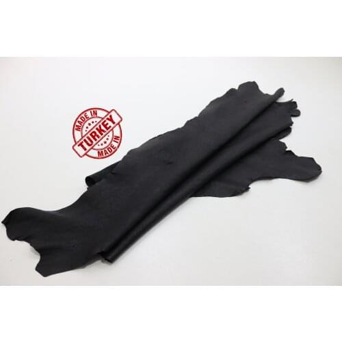 Real Sheep Skin Deep Black 1 Mm Tanned Leather Ready Made Pieces Craft Products Wallet Bag Clothes Shoe Design Making