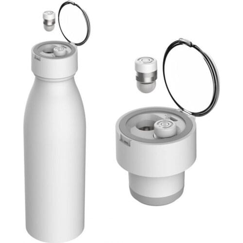600ml TWS Earphones 2in1 Water Bottle Heat Preservation Multifunctional Stainless Steel Wireless Bluetooth Earbuds Fitness Cup