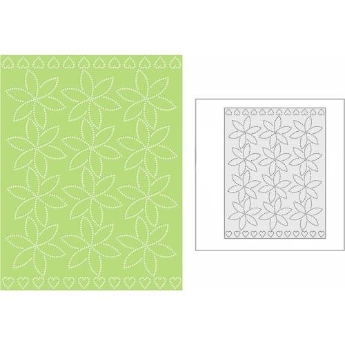 New Cross Stitch Orchid Heart Panel 2020 Metal Cutting Dies for DIY Scrapbooking and Card Making Decor Embossing Craft No Stamps