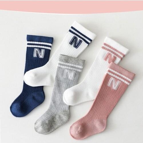 New Baby Summer Mesh Socks Kids Long Tube Combed Cotton Socks Child Thin Breathable Socks Anti-mosquito Knee Socks For 1-3 Years