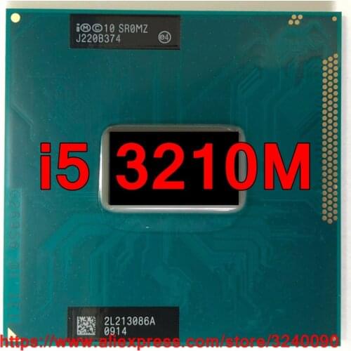Original lntel Core i5 3210M SR0MZ CPU (3M Cache/2.50GHz/Dual-Core) i5-3210M Laptop processor free shipping