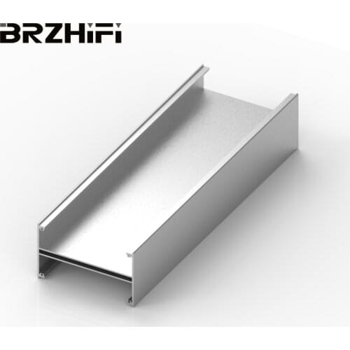 BRZHIFI High Quality 6061 Aluminium Extrusion Profile Panel For Power Amplifier Customized Chassis With CNC Precision Machining