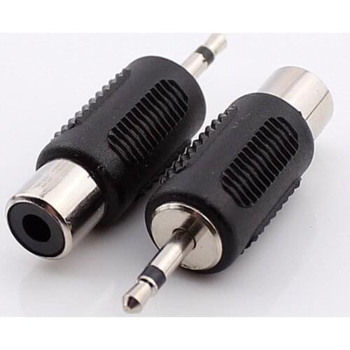 10pcs Jack 2.5mm Turn RCA Connector ,2.5 Mono Turn Lotus Female Audio Cable Adapter ,2.5 Hole to RCA Headphone Plug
