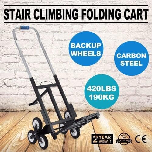 420LBS Capacity 30 Inch Stair Climber Cart Folded Height Folding Stair Climbing Cart