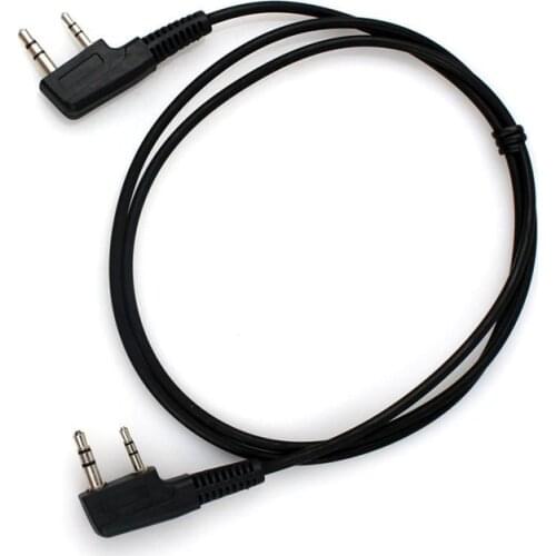 Brand New 1m/3.28ft K-type 2 Pin Plug Cloning Copy Cable for Baofeng Wouxun Kenwood Linton Puxing 2-Way Radio Clone