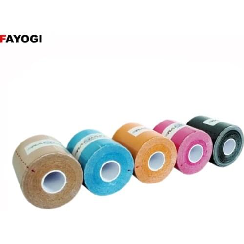 FMT01 Sport Kinesiology Tape 5CM X 5M Waterproof Medical Elastic Bandage Safety Muscle Tape