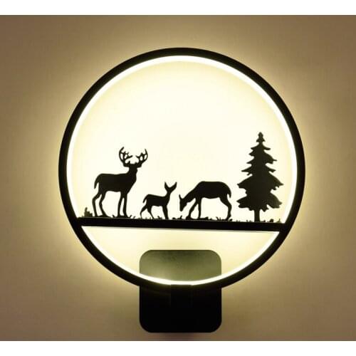 The art of led wall lamps living room bedroom bedside lamp aisle stairs creative personality children room wall light ZA8311