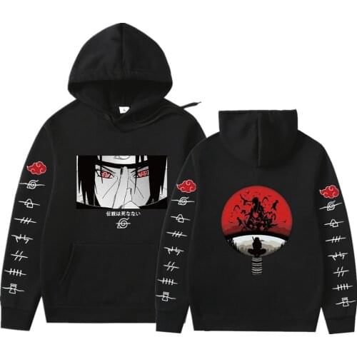 Mens Hoodie Japanese Anime Akatsuki Cloud Symbols Print Men Women Streetwear Pullover Harajuku Hoodie Sweatshirt Tops Sudaderas