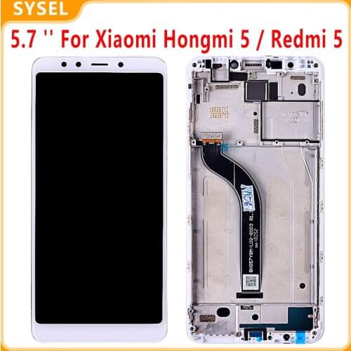 5.7 '' For Xiaomi Hongmi 5 Lcd Display Digitizer Screen Touch Panel Glass Sensor Assembly For Redmi 5 Lcd Display Screen