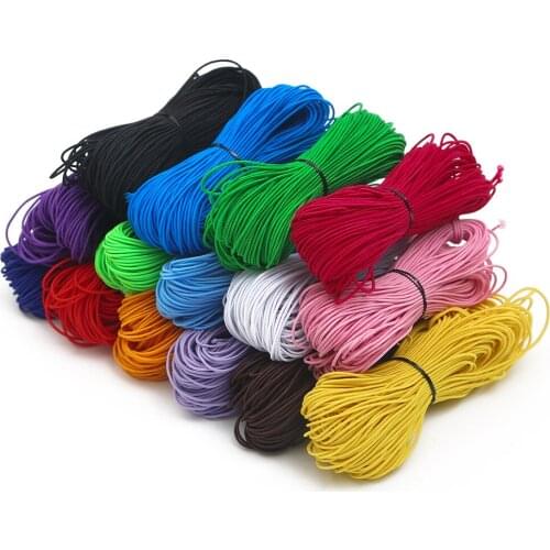 25m/Lot 1mm High Quality Colorful Tight Elastic Rope Beaded Bracelet For Handmade DIY Sewing Accessories Supplies