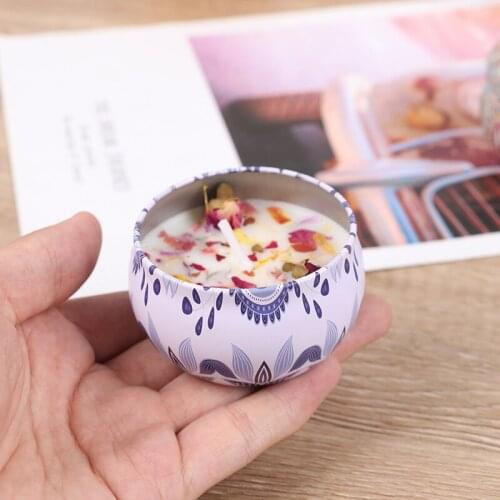 4/8pcs Fragrance Aromatherapy Scented Candle Natural Travel Tin Home Decor