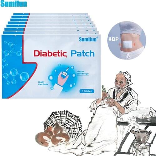 Sumifun 42Pcs Stabilizes Blood Balance Patch Diabetic Patch Lower Glucose Natural Herbs Diabetic Sticker Lower Blood Sugar Patch