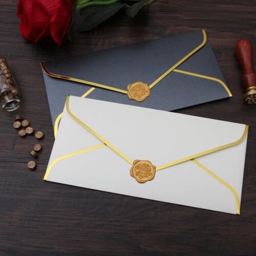 5pcs/lot Custom Pearl Paper Envelopes For Letterhead Mailing, Envelopes For Wedding Invitations, Gift Postcards