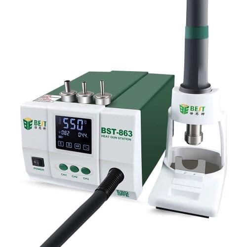 Lead-free Adjustable 863 Hot Air Rework Station Soldering Touch Screen LCD strong power 1200W 220/110V For Phone CPU PCB BGA