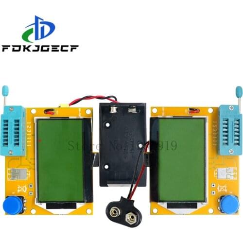 LCR-T4 LCD Digital Transistor Tester Meter Diode Triode Capacitance ESR Meter M328 Battery For MOSFET/JFET/PNP/NPN L/C/R1
