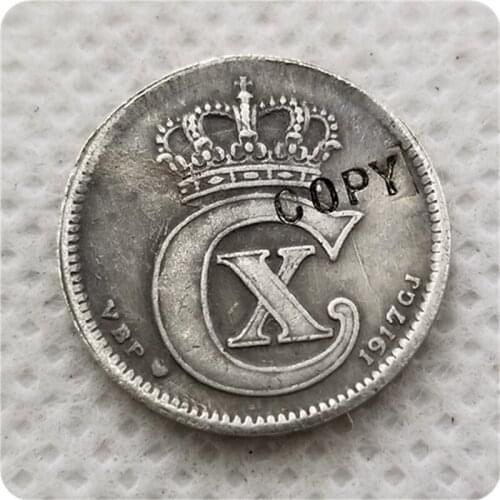 DENMARK 25 ORE 1917 COPY COIN