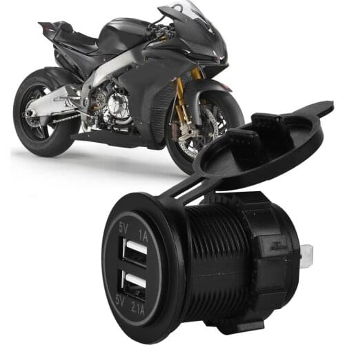 DC12V/24V Waterproof Dual USB Charger Socket Power Outlet 3.1A With LED Indicator for Car Boat motorcycles beach cars RV SUV