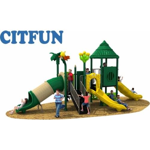 Kids safe outdoor playground Childrens climb playground, Good quality exercise equipment for garden slide OP18H-032C