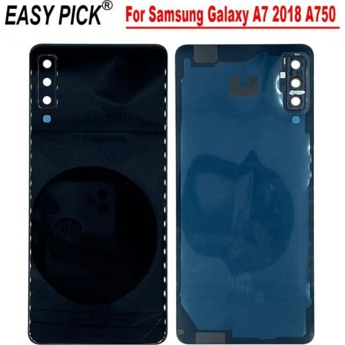 For Samsung Galaxy A7 2018 A750 A750F A750FN Battery Back Cover Glass Door Housing Protection Back Case Durable Rear Cover