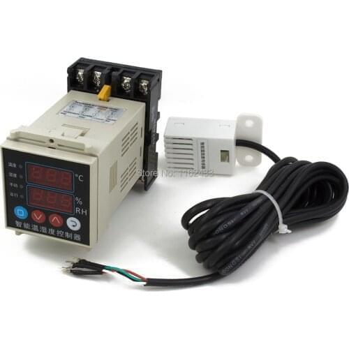 FTHC02 5m cable sensor digital temperature and humidity controller for incubator 220V hatching greenhouse culture controller